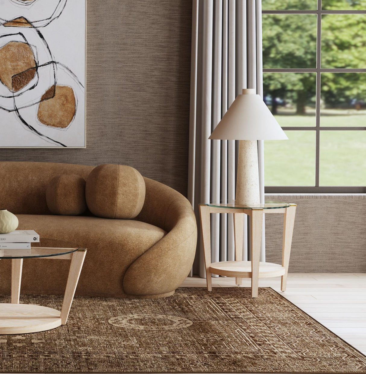 Berks - Table Lamp - Textured Cream