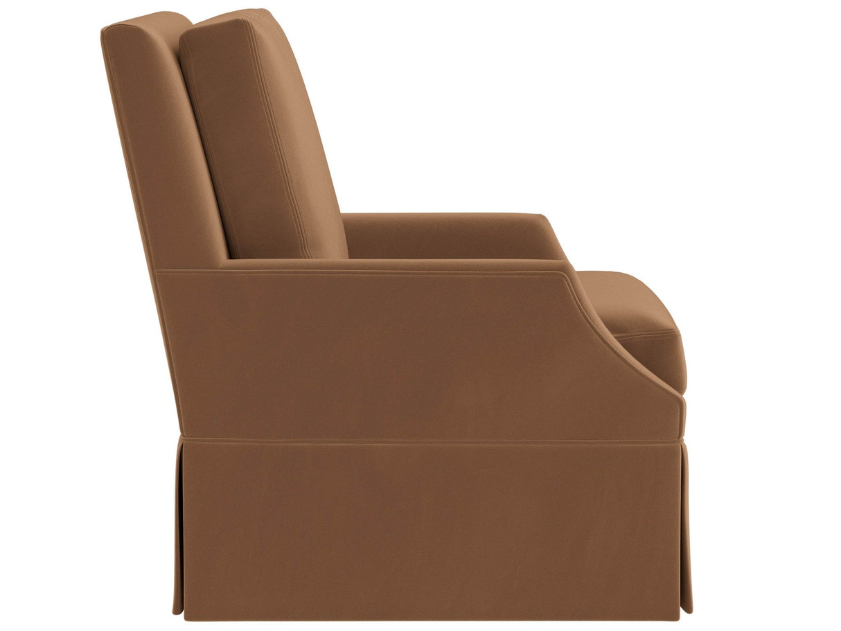 Curated - Jocelyn Swivel Glider Chair - Dark Brown