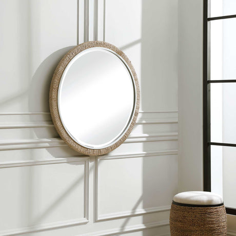 Carbet - Round Rope Mirror - Light Brown