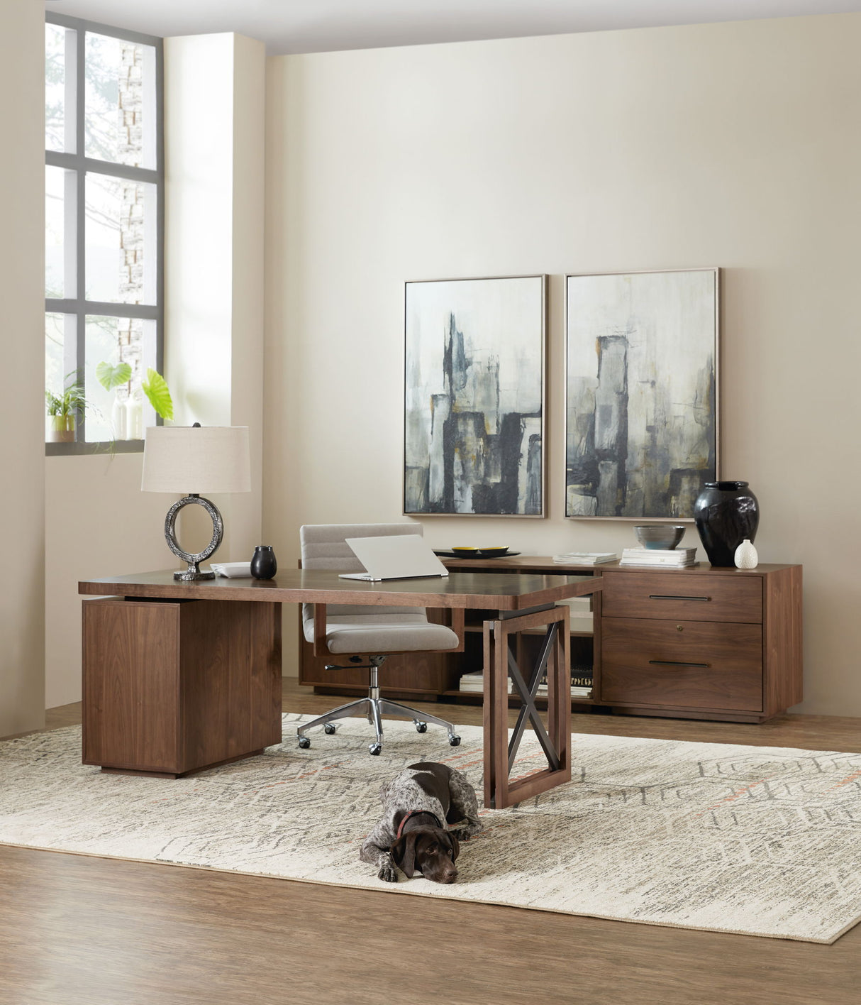 Elon - Desk Pedestal - Dark Brown