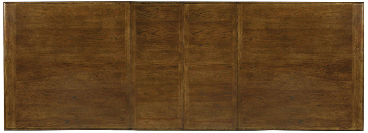 Archivist - Trestle Table With 2-18" Leaves - Dark Brown