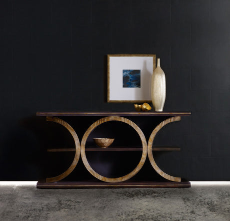 Melange - Presidio Console Table - Dark Brown