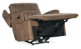 MS - Wheeler Power Recliner With Power Headrest - Dark Brown