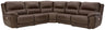 Dunleith - 5 Piece Power Reclining Sectional