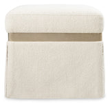 Melange - Dream Weaver Pouf - White