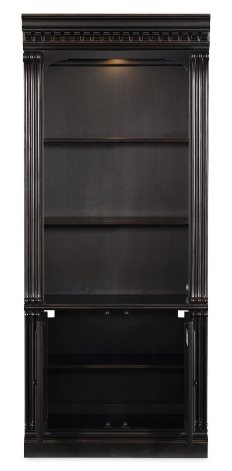 Telluride - Bunching Bookcase (With Doors) - Black