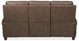 MS - Julian Zero Gravity Power Sofa with Power Headrest - Dark Brown