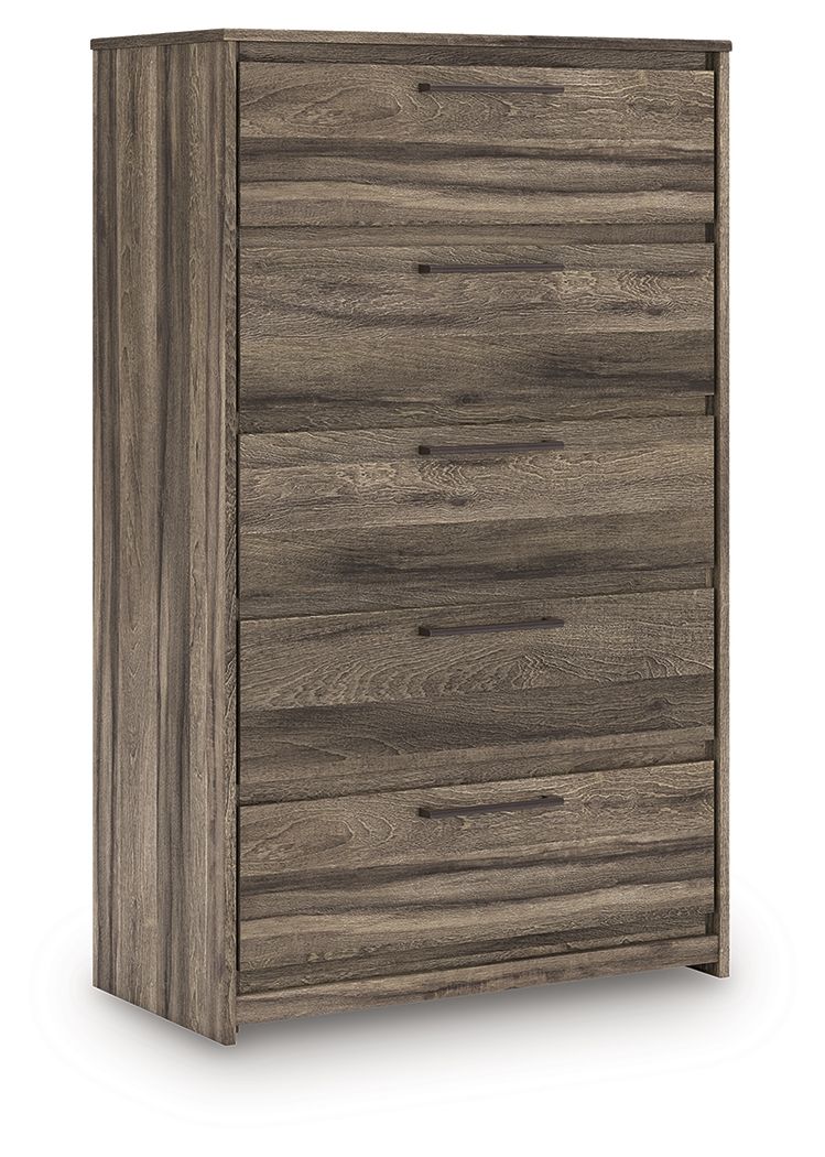 Elbrim - Five Drawer Chest - Brown