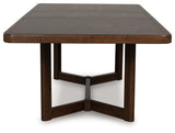 Dilenno - Rectangular Dining Room Extension Table - Dark Brown