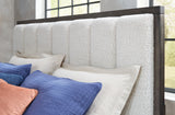 Westonfort - California King Upholstered Panel Bed - Espresso