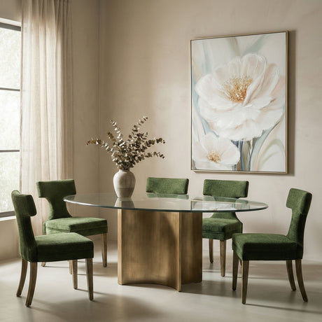 Framed Canvas Radiant Petals - Natural