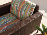 Abaco - Lounge Chair - Dark Brown / Green