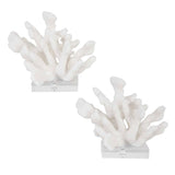 Charbel - Bookends, Set Of 2 - White