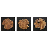 Kolini - Teak Wood Wall Decor (Set of 3)