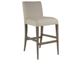 Cohesion Program - Madox Upholstered Low Back Barstool - Gray