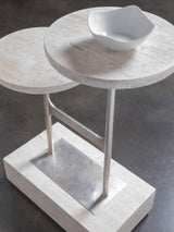 Signature Designs - Cirque Tiered Rectangular Spot Table - Pearl Silver