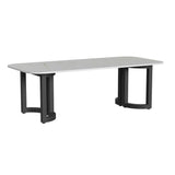 Malibu - 96" Dining Table - Black / White