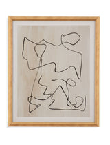 Bound IV Framed Print - Light Brown