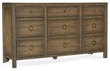 Sundance - 9-Drawer Dresser - Dark Brown