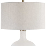 Whiteout - Mottled Glass Table Lamp - White