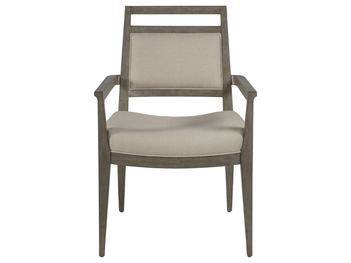 Cohesion Program - Nico Upholstered Arm Chair - Dark Brown