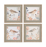 Shell Peppers Framed Print (Set of 4) - White