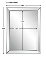 Beveled Mirror - Silver