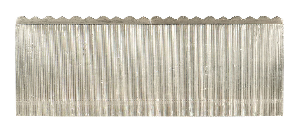 Melange - Mackenna 2-Door Chest - Pearl Silver