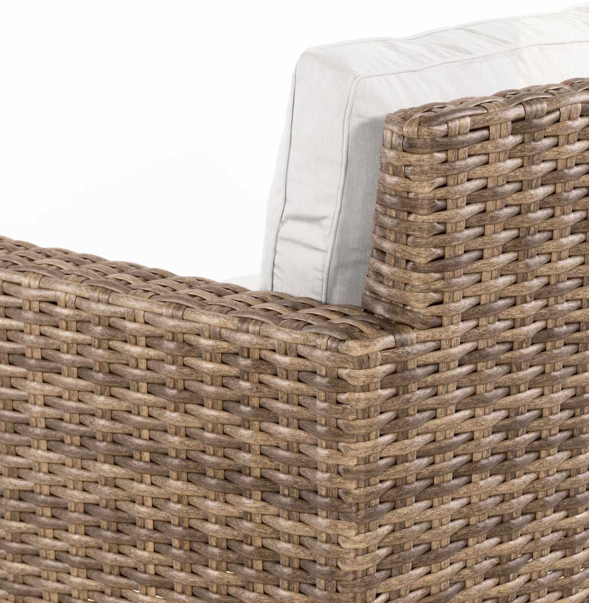 Havana - Swivel Club Glider With Self Welt - Canvas Flax