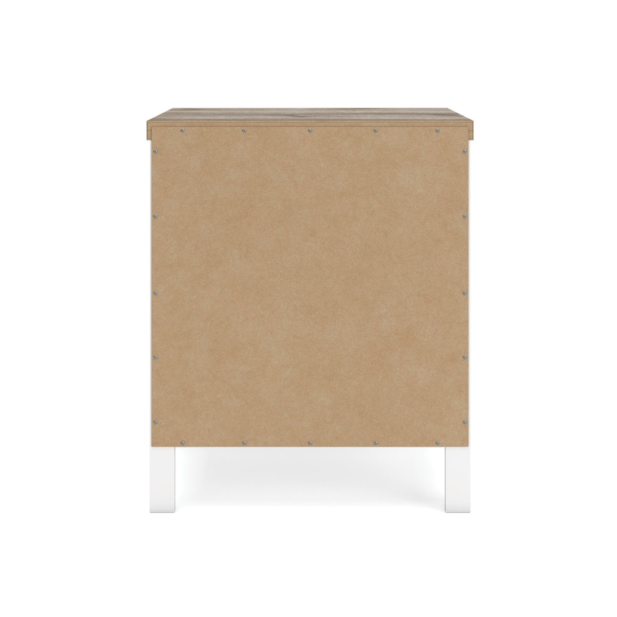 Kerisden - Two Drawer Night Stand - White / Brown
