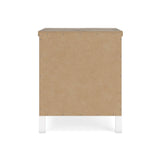 Kerisden - Two Drawer Night Stand - White / Brown