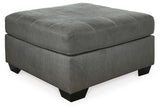 Pitkin - Oversized Accent Ottoman - Slate