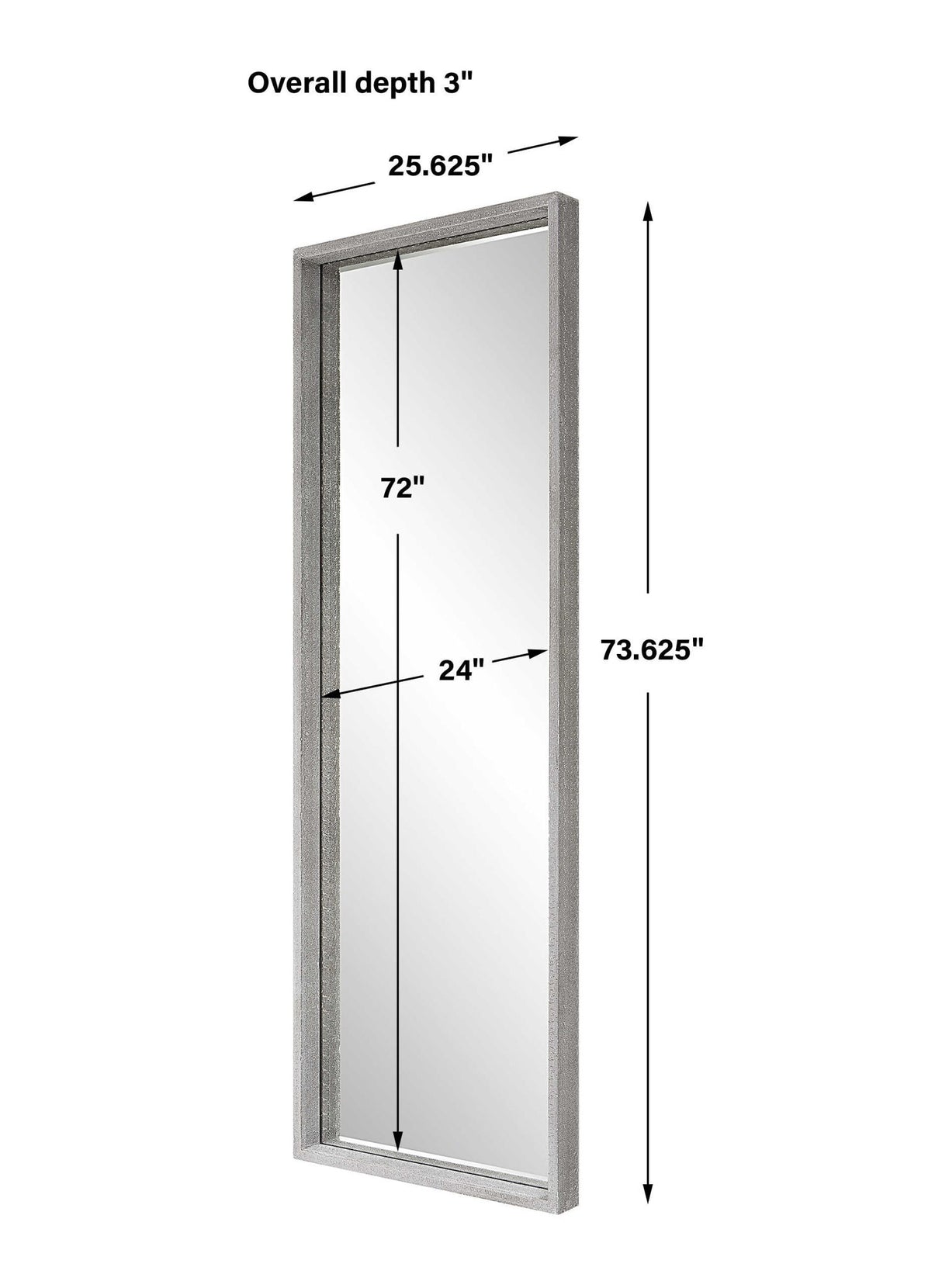 Omega - Oversized Mirror - Silver