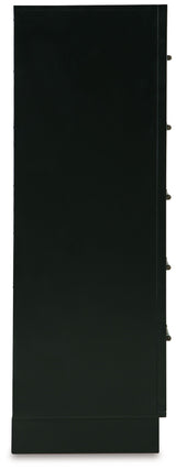 Kraeburn - Five Drawer Chest - Brown / Black