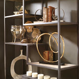 Lounging Reader - Antique Bookends Set Of 2 - Brown, Dark