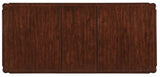 Charleston - Rectangle Leg Dining Table With 2-22in leaves - Dark Brown