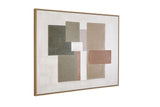 Verdant Structure Framed Canvas - Brown