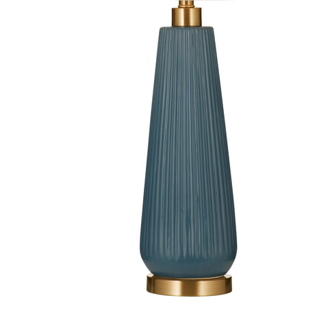 Zelda - Table Lamp - Vibrant Blue / Gold Accents