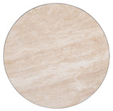 Melange - Vaquero Spot Table - Light Brown / Beige / Silver