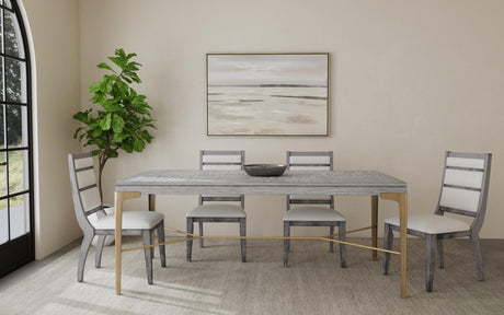 Silver Landscape - Canvas Art - Gray