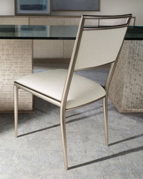 Geometry - Metal Side Chair - Radiance / Beige