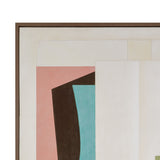 Geometric Harmony Framed Canvas - Green