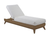 Isle Of Palms - Chaise Lounge - Dark Brown / White