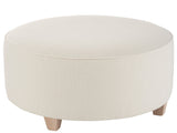 U Choose - 42" Round Ottoman - White