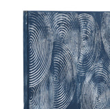 Framed Canvas Indigo Spiral - Gallery Wrapped