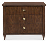 Archives - Three-Drawer Nightstand - Dark Brown
