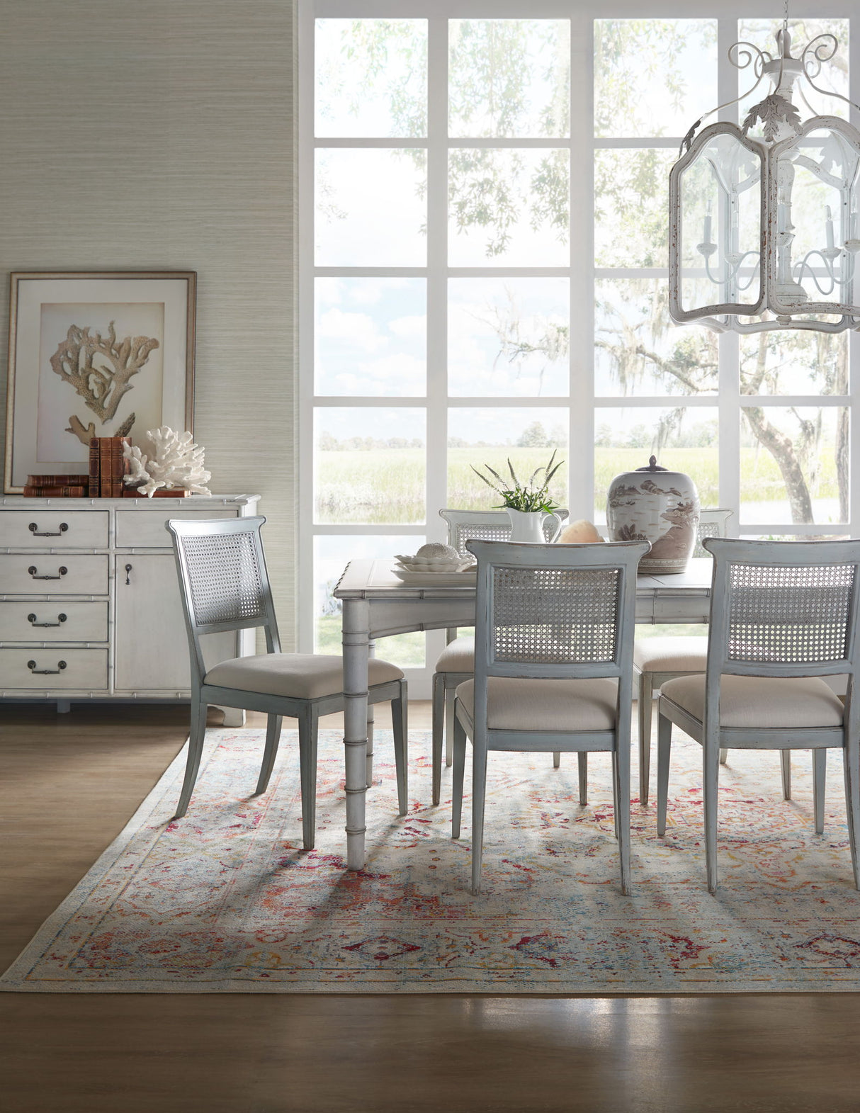 Charleston - Rectangle Dining Table With 1-20in Leaf - White