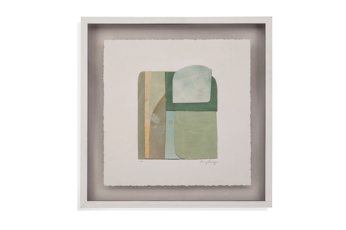 Color Structure I Framed Print - Green
