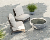 Laguna - Armless Club, No Welt - Canvas Flax / Gray