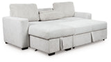 Wohlen - Alloy - 2-Piece Sectional With Pop Up Sleeper And LAF Corner Chaise